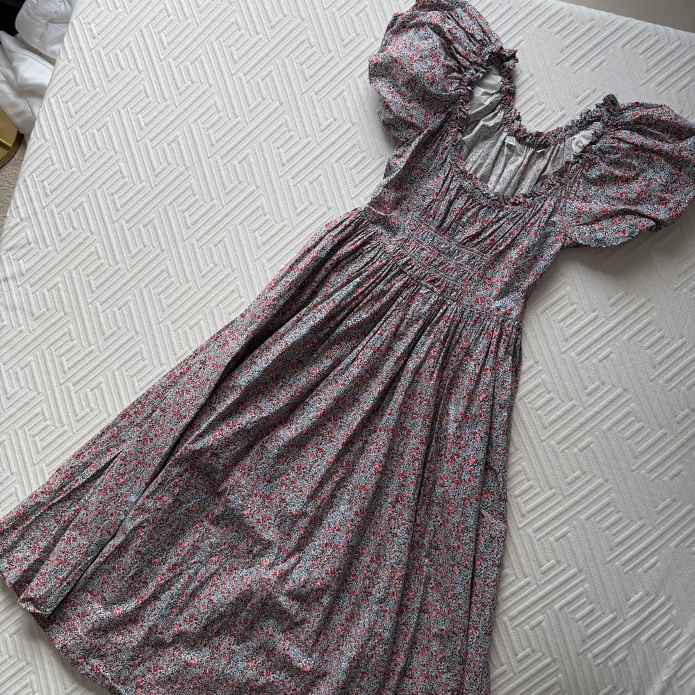 Doen Puff Sleeve Midi Dress